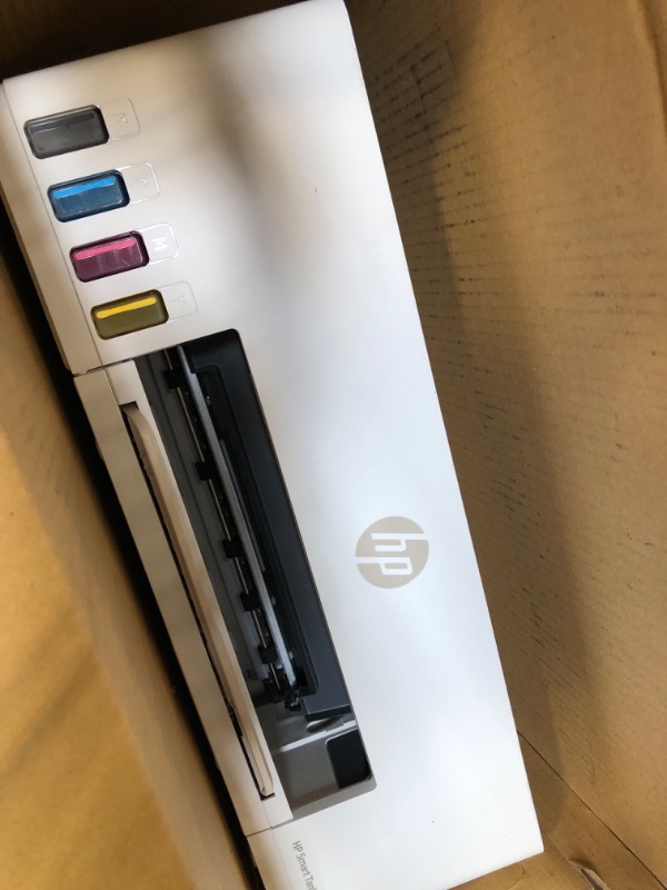 Photo 4 of ***FOR PARTS ONLY NO RETURNS AS IS***HP - Smart Tank 5000 Wireless All-in-One Supertank Inkjet Printer with up to 2 Years of Ink Included - White
