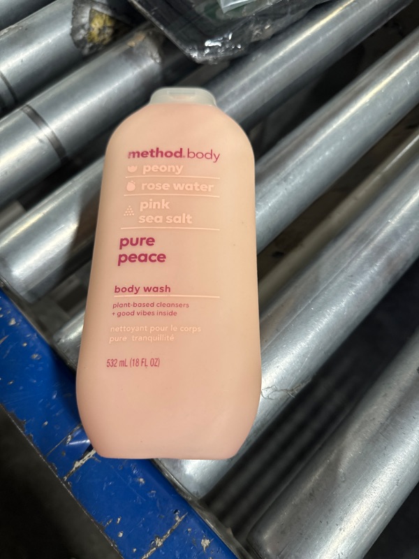 Photo 3 of ****USED***ALL SALES ARE FINAL***NO RETURNS**SOLD AS IS *** Method Body Wash, Pure Peace, Paraben and Phthalate Free, 18 oz (Pack of 1) Pure Peace 18 Fl Oz (Pack of 1)