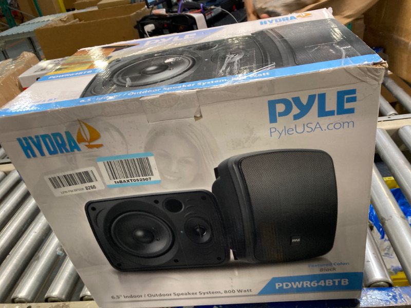 Photo 2 of ***MISSING PARTS****
Pyle Outdoor Waterproof Wireless Bluetooth Speaker - 6.5 Inch Pair 2-Way Weatherproof Wall/Ceiling Mounted Dual Speakers w/Heavy Duty Grill, Universal Mount, Patio, Indoor Use PDWR64BTB (Black) 6.5 in 800 Watt Speaker Black