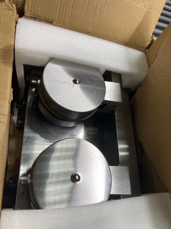 Photo 4 of *** NOT FUNCTIONAL SELLING AS PARTS***** NO RETURNS***
***DIRTY PRODUCT*** 2400W Commercial Waffle Maker Double Waffle Machine 110V Non Stick Electric Muffin Machine, Waffle Machine for Commercial/Household Kitchens, Cafes, Restaurants and Snack Bars