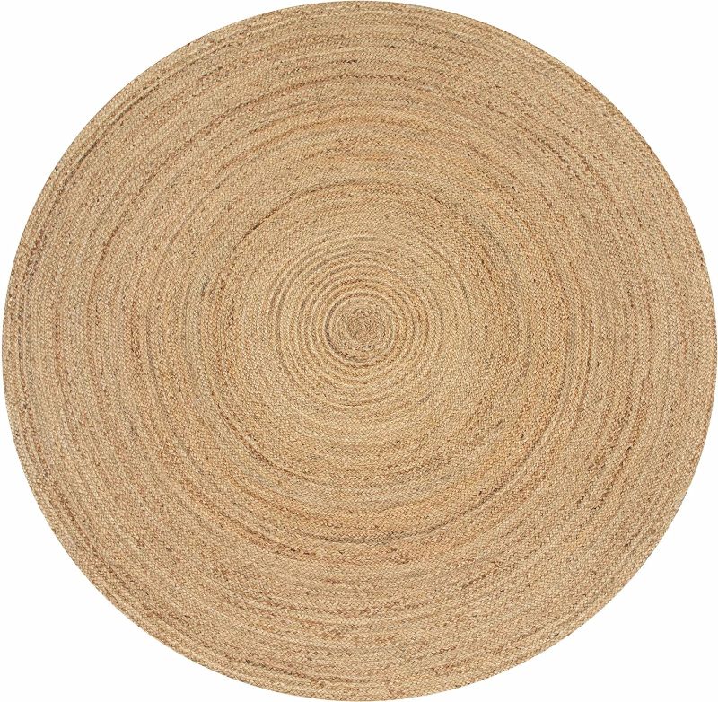 Photo 1 of  Jute Braided Boho Area Rug, Round