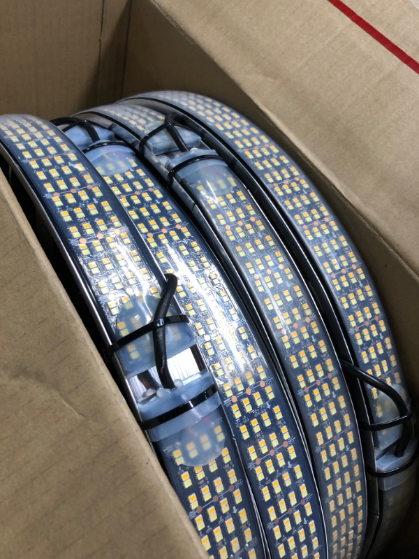 Photo 3 of ****USED***FOR PARTS ONLY***SOLD AS IS NO RETURNS***ALL SALES ARE FINAL*** 17in Quad Row Amber White Wheel Ring Lights w/Amber Turn Signal Fuction RF Remote Control,4320LEDs Waterproof IP68 Rim Lights Tire Lights Wheel Lights for Truck Car SUV Pickup