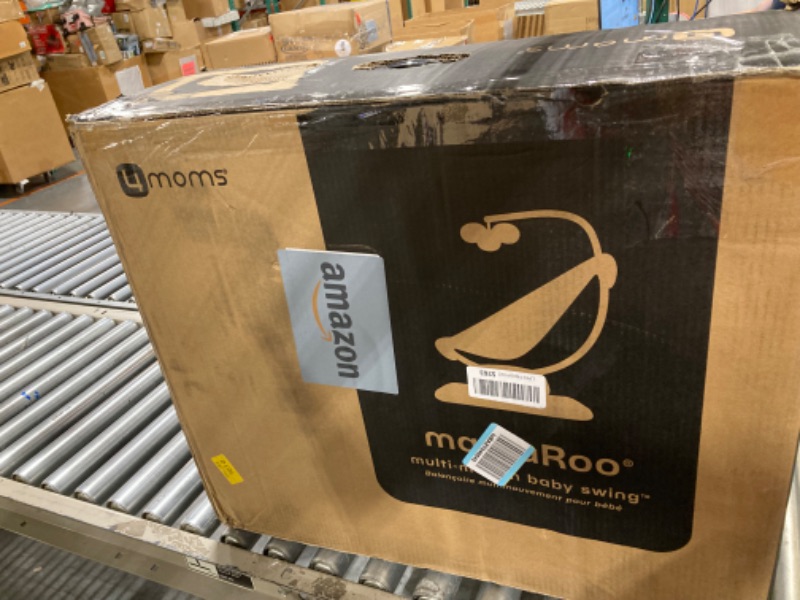 Photo 1 of ****USED BASE IS BROKEN***FOR PARTS ONLY***SOLD AS IS***ALL SALES ARE FINAL***NO RETURNS*** 4moms MamaRoo Multi-Motion Baby Swing, Bluetooth Enabled with 5 Unique Motions, Grey
