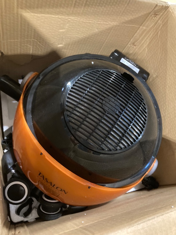 Photo 3 of ****USED*** TASALON Ionic Hooded Dryer, 1875W Sit Under Hair Dryer Bonnet with 3 Temperature Settings, Hooded Hair Dryer for Home Spa and Salon, Professional Bonnet Hair Dryer, Orange
