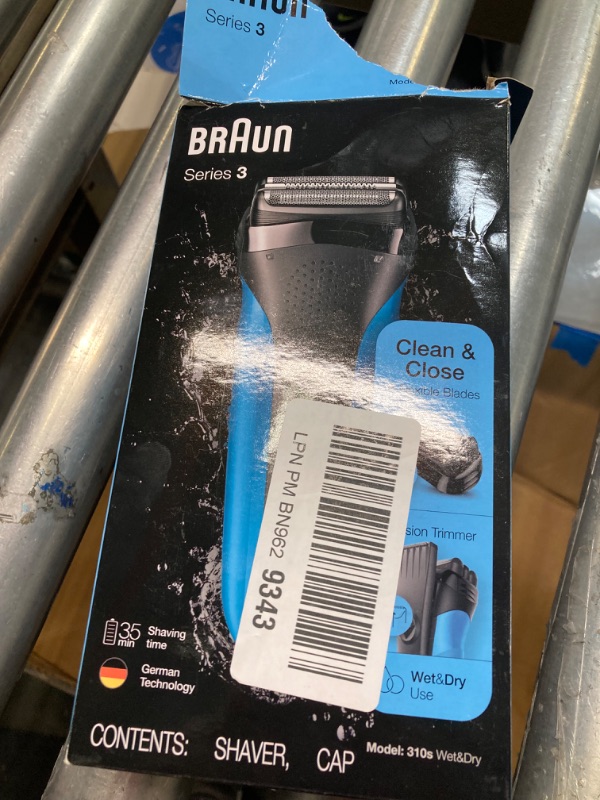 Photo 3 of ***VERY DIRTY AND USED*** Braun Electric Razor for Men, Series 3 310s Electric Foil Shaver, Rechargeable, Wet & Dry Blue 1 Count (Pack of 1)