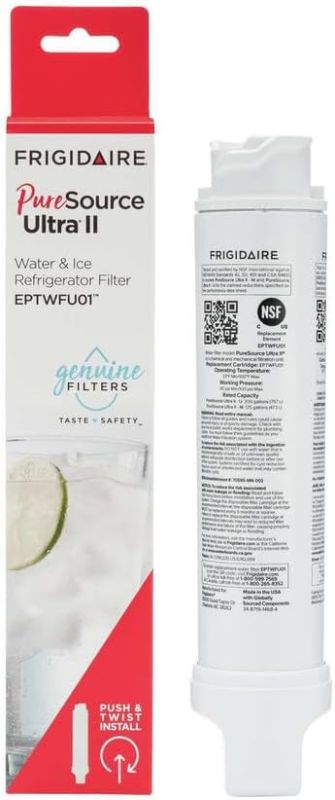 Photo 1 of ***damage box*** Frigidaire EPTWFU01 Water Filtration Filter, 1 Count, White
