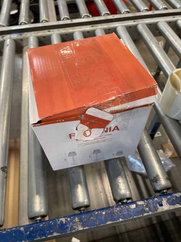 Photo 1 of FLORNIA Outdoor Battery Operated Table Lamp Waterproof, 2200mAh Cordless Table Lamp Rechargeable, Portable Touch Dimmable Desk Lamp, LED Night Light for Patio Camping Restaurant Home Yellow 1 Pack Gold