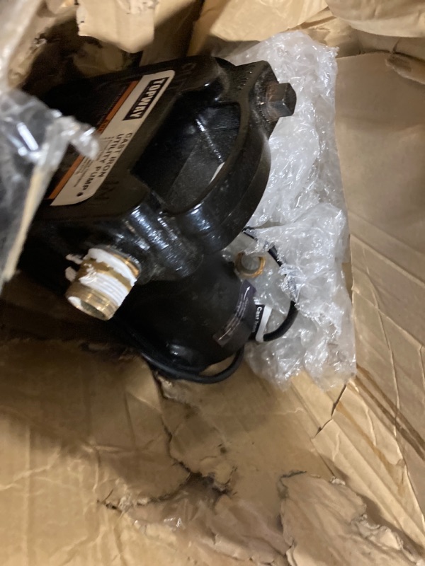 Photo 1 of 1/2HP 1560GPH Portable Cast Iron High Pressure Utility Transfer Water Pump with Built-in On/Off Switch,Hose connectors & Suction Strainer.