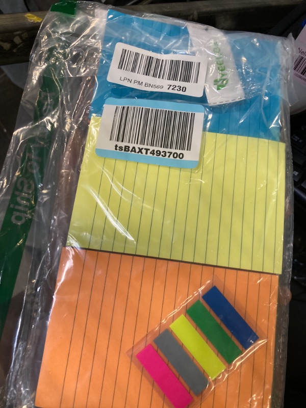 Photo 2 of (8 Pack) Lined Sticky Notes, 8 Colors Self Pad Its 4X6 in, Bright Post Stickies Colorful Big Square Sticky Notes for Office, Home, School, Meeting,40 Sheets/pad Bright Colors 4X6 in