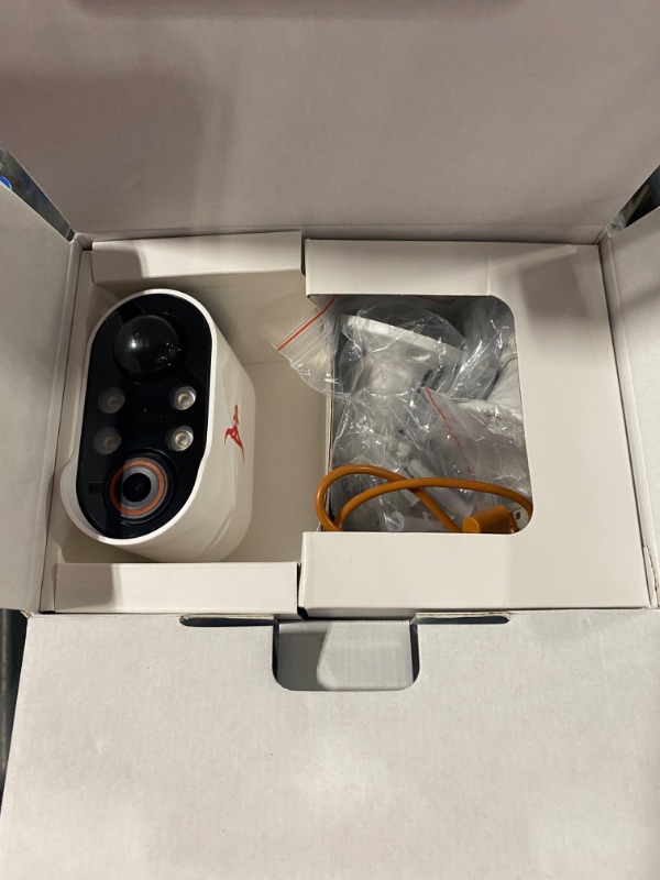 Photo 1 of 1080P Security Camera Wireless, Color Night Vision, Battery Powered, Human Detection, Cloud Storage, 2-Way Audio, 2.4G WiFi, 4 Spotlights, Live View, Indoor Outdoor Surveillance