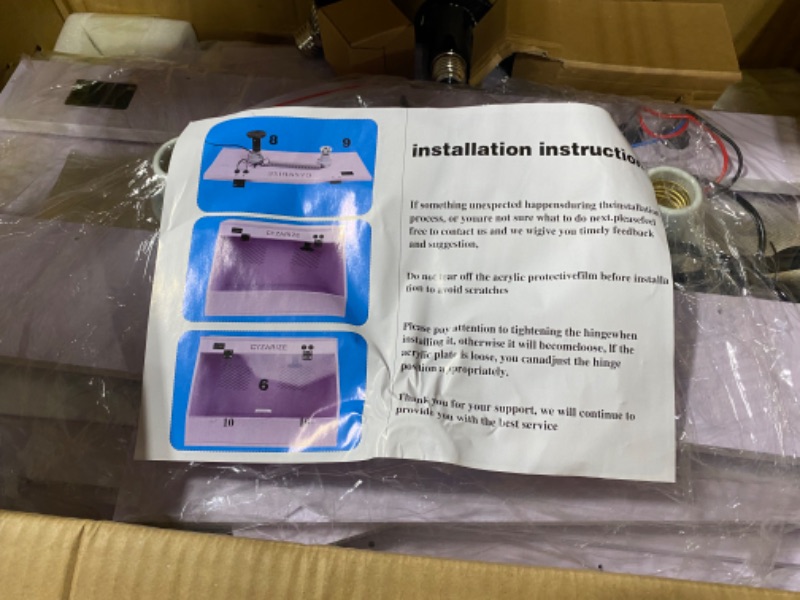 Photo 1 of Chicken Brooder Box Chick Brooding Box with Heat Lamp Ideal for Chicks/Ducks/Quail/Rutin Chicken Brooder Box - Holds 12-18 Chicks