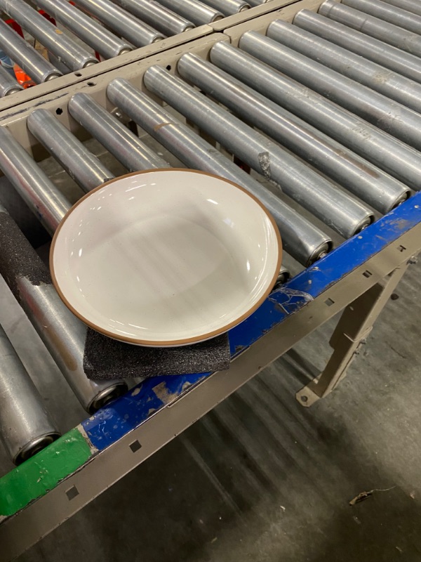 Photo 3 of ****USED***SET OF 3 Mora Ceramic Large Pasta Bowls 30oz, Set of 3 - Serving, Salad, Dinner, etc Plate/Wide Bowl - Microwave, Oven, Dishwasher Safe Kitchen Dinnerware - Modern Porcelain Stoneware Dishes, Vanilla White
