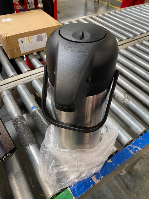 Photo 3 of *** MISSING PARTS***
FOR PARTS ONLY****SOLD AS IS ALL SALES ARE FINAL***NO RETURNS***  Coffee Dispenser with Pump - 102 oz Insulated Stainless Steel Coffee Carafe - Thermal Beverage Dispenser - Thermos Urn for Hot/Cold Water, Party Chocolate Drinks
