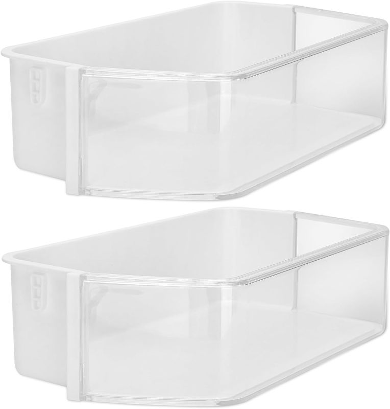 Photo 1 of [2 Pack] DA97-12657A Refrigerator Door Bin Shelf Replacement (Left),Compatible with Samsung RF260/RF261BEAESR Refrigerator Replace EAP4176661, DA63-06867, AP5621270, 2813223, PS4176661 Door Shelf
