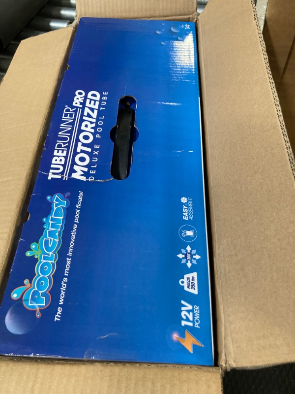 Photo 3 of ***DAMAGED***
Tube Runner Pro Edition 12V Motorized Pool Tube, by PoolCandy. Deluxe Motorized Pool Tube for The Best Lake, River and Pool Fun. Inflatable Battery Powered Float, The Ultimate Pool raft.