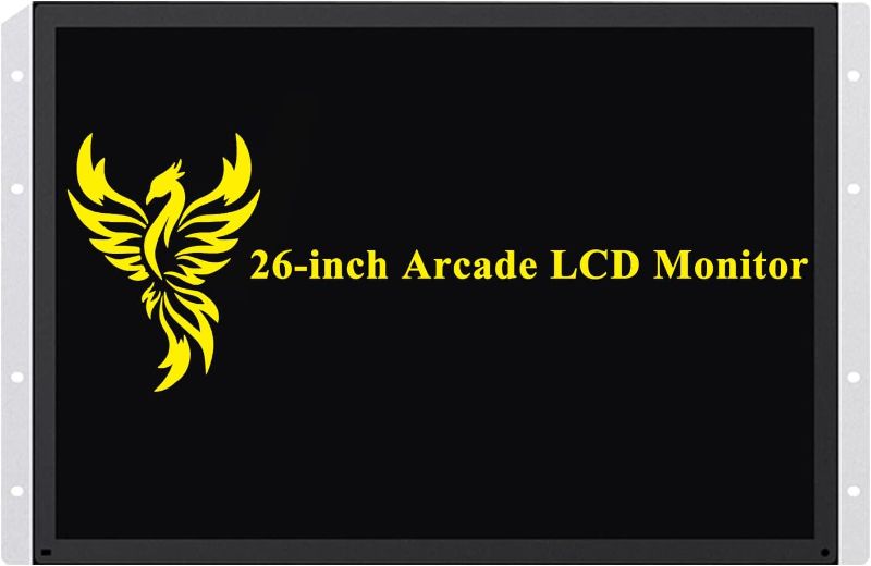 Photo 1 of UNICO 26inch Arcade Replacement Monitor with Mounting Bracket, 4:3 Ratio LCD Monitor for HDMI/VGA/CGA/EGA Old CRT Arcade Machine - 26 inch