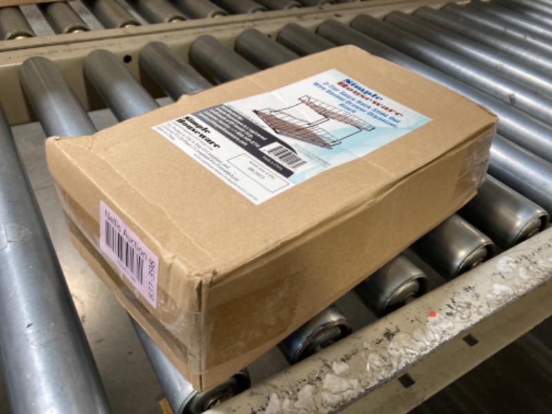 Photo 1 of Simple Houseware 2-Tier Spice Rack Slide Out Wire Basket Drawer Organizer, Black