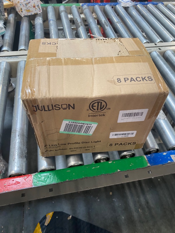 Photo 1 of 8 Packs 6 Inch 5CCT Field Selectable LED Low Profile Recessed & Surface Mount Disk Light, Round, 15W, 920 Lumens, CRI80, 27K-30K-35K-40K-50K, Driverless, Dimmable, ETL & Wet Listed, White 5 CCT Matte White