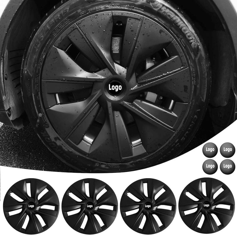 Photo 1 of *** MISSING PARTS***
Compatible with Tesla Model Y Wheel Cover Hubcap 19 Inch,Tesla Model Y Accessories, Matte Black Wheel Cover HubCaps Compatible with Tesla Model Y 2021-2023,Hubcaps with Four Logos,Set of 4