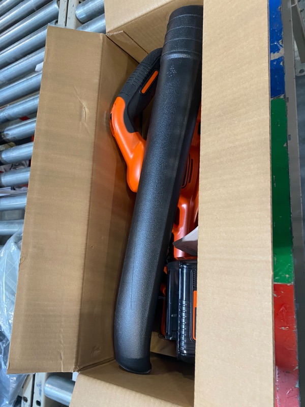 Photo 3 of ***BATTERY DOES NOT WORK*** 
BLACK+DECKER 20V MAX Cordless Leaf Blower, Lawn Sweeper, 130 mph Air Speed, Lightweight Design, Battery and Charger Included (LSW221)
