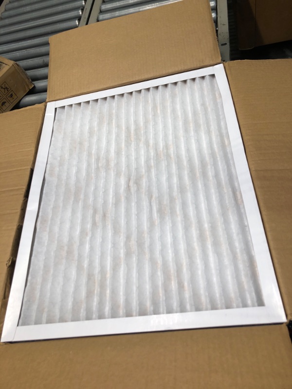 Photo 3 of Aerostar 20x25x1 MERV 8 Pleated Air Filter, AC Furnace Air Filter, Actual Size: 19 3/4"x 24 3/4" x 3/4", (Pack of 6)
