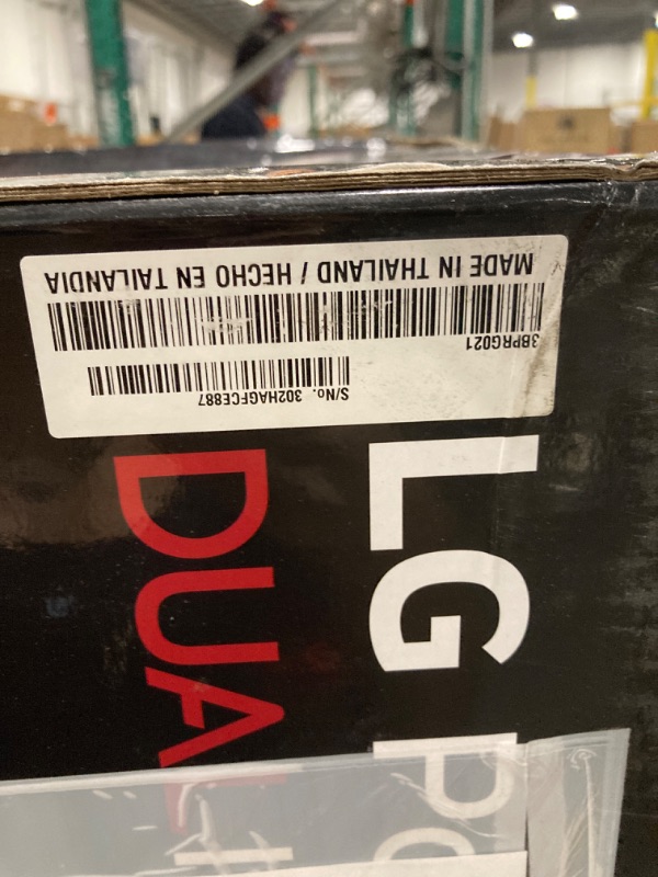 Photo 1 of LG Dual Inverter Portable Air Conditioner Unit for Medium Rooms, Bedroom, Office, Kitchen, Dining Room, 115V, Cools up to 500 Sq. Ft., 3 Speeds, 24-hour Timer, with Wi-Fi Control and Remote, White 1 Count (Pack of 1) Inverter