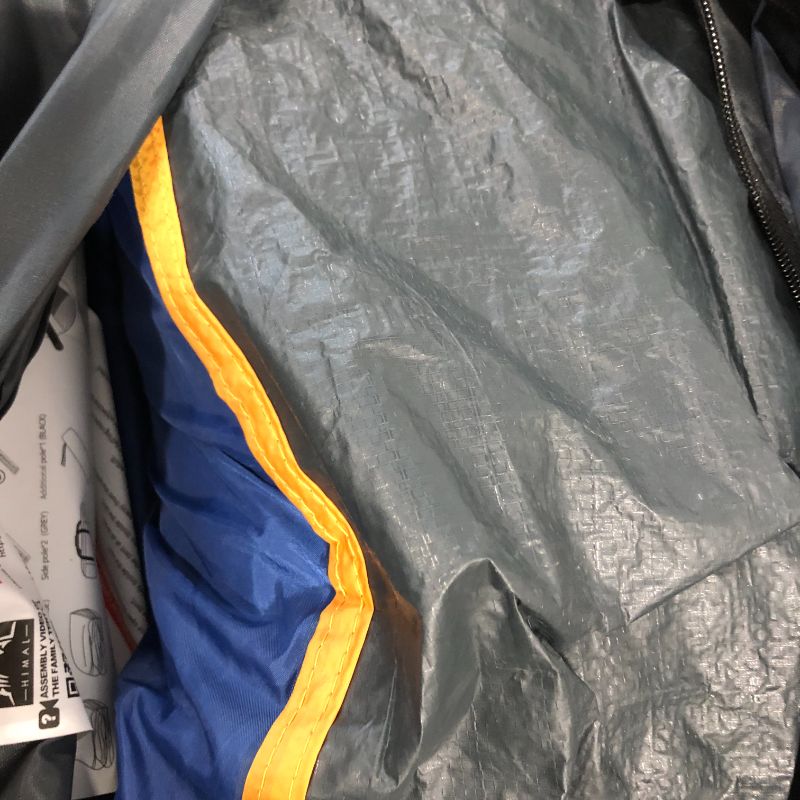 Photo 1 of 8 Person Tent for Camping, Waterproof Windproof Family Tent with Rainfly, Divided Curtain Design for Privacy Space, Portable with Carry Bag Blue