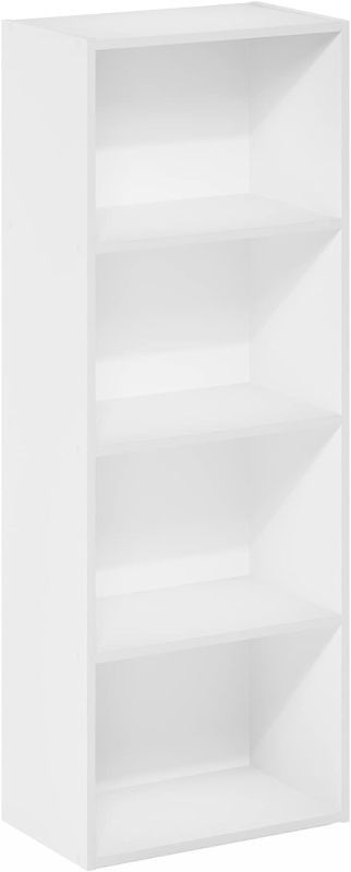 Photo 1 of ** NO SHELFS** FURINNO LUDER BOOKCASE / BOOK / STORAGE, 4-TIER, WHITE***FOR PARTS ONLY 2 PIECES***ALL SALES ARE FINAL**NO RETURNS****
