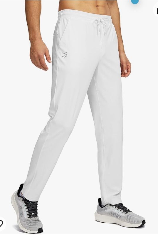 Photo 1 of ***1 SIZE SMALL, WOMEN'S, 1 SIZE 8-10 YOUTH***G GRADUAL MENS SWEATPANTS ZIPPER POCKETS TAPERED TRACK ATHLETIC SLIM FIT PANTS FOR RUNNING, EXERCISE, WORKOUT
