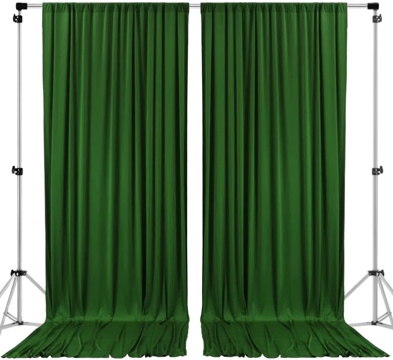 Photo 1 of ***NOT EXACT***
AK TRADING CO. t IFR Polyester Backdrop Drapes Curtains Panels with Rod Pockets - Wedding Ceremony Party Home Window Decorations - Valley Green
