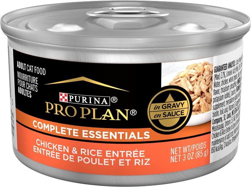 Photo 1 of ***USED***Purina Pro Plan COMPLETE ESSENTIALS High Protein Classic Chunky Chicken Entree Adult Wet Cat Food, 3 Oz., Case of 24, 24 X 3 OZ