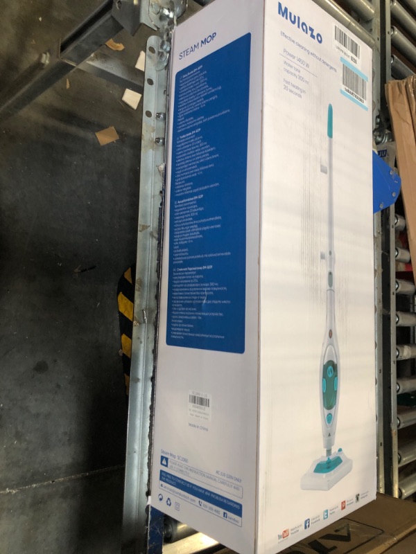 Photo 2 of 10-in-1 Steam Mop Triangle Collapses Mop With Detergent Chamber and Detachable Handheld Steam Cleaner, Multipurpose Adapter Accessories,Floor Steamer,2 Pads,1450W Fast and Powerful Steam,Model MU-LAZO
