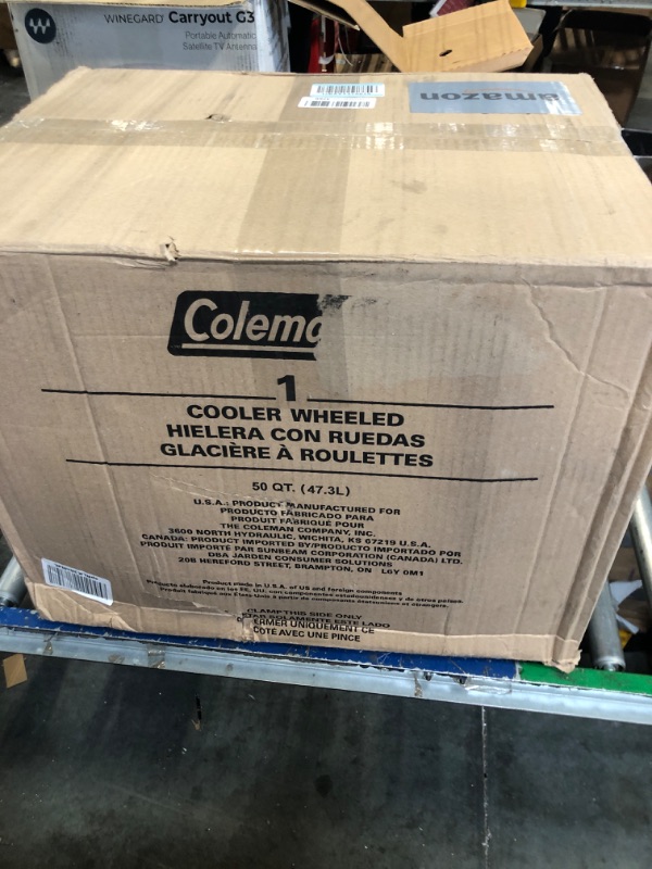 Photo 2 of ***DAMAGED****
Coleman Portable Rolling Cooler | 50 Quart 