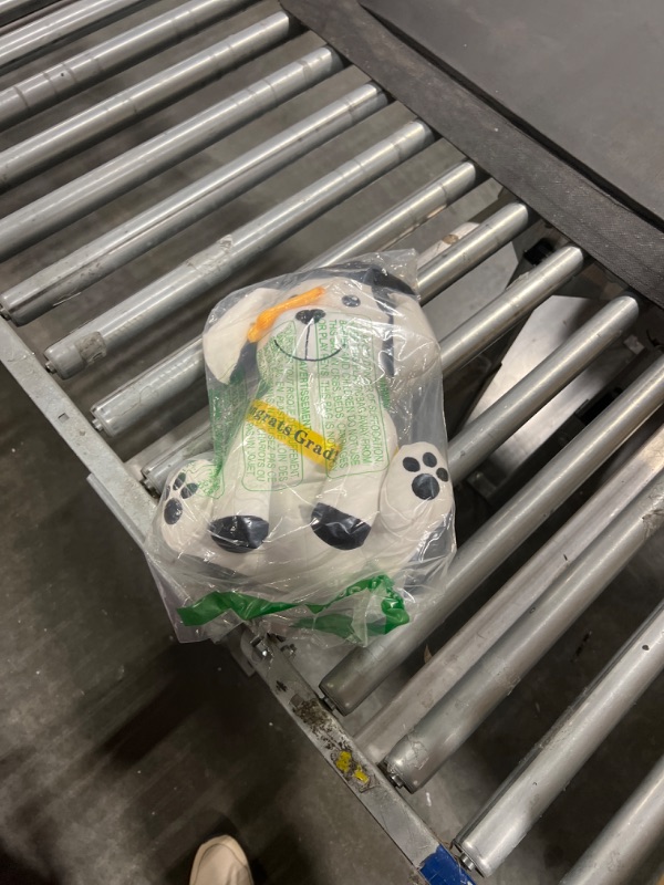Photo 1 of 12 Inch Graduation Autograph Stuffed Animal 2024 White Smooth Fabric Stuffed Toy with Congrats Grad Plush Autograph Stuffed Animal with Black Marking Pen for Graduate Student Party(Canvas Dog)