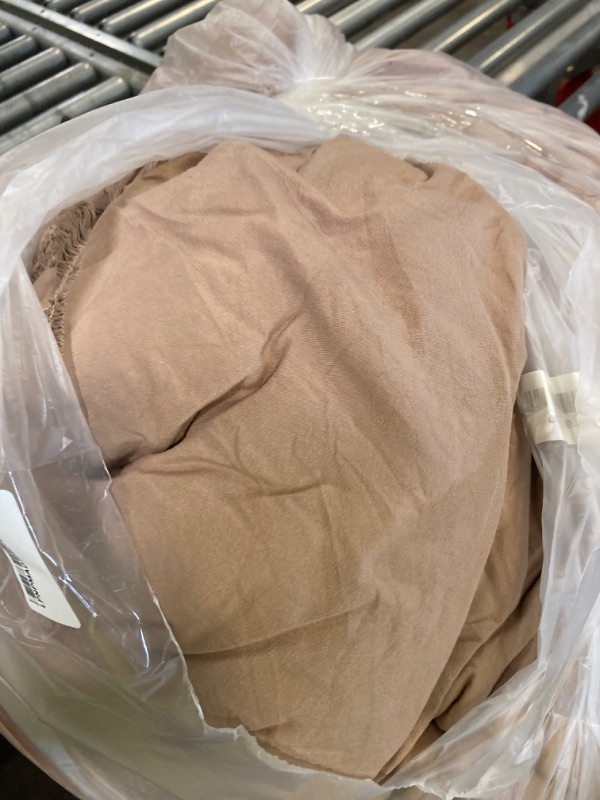 Photo 1 of Andency Taupe Queen Size Comforter Set with Sheets - 7 Pieces Boho Tassel Bed in a Bag Soft Lightweight Bedding Sets, Taupe Fringe Bed Set with Comforter, Sheets, Pillowcases & Shams Queen(90"x90") 08 - Taupe