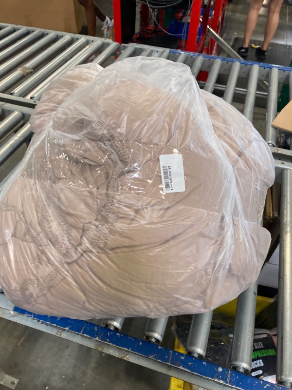 Photo 1 of Andency Taupe Queen Size Comforter Set with Sheets - 7 Pieces Boho Tassel Bed in a Bag Soft Lightweight Bedding Sets, Taupe Fringe Bed Set with Comforter, Sheets, Pillowcases & Shams Queen(90"x90") 08 - Taupe