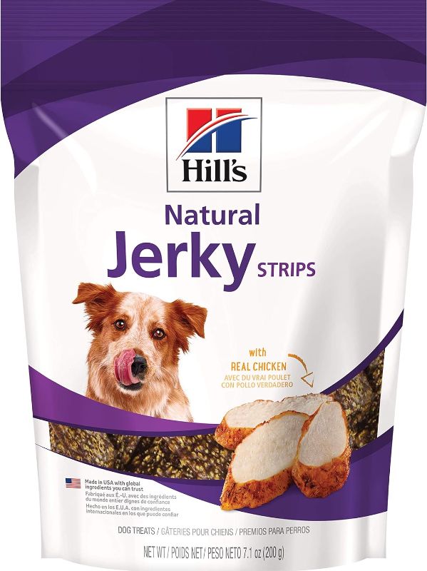 Photo 1 of ***2 PACK Hill's Natural Jerky Strips, All Life Stages, Great Taste, Dog Treats, Chicken, 7.1 oz Bag
