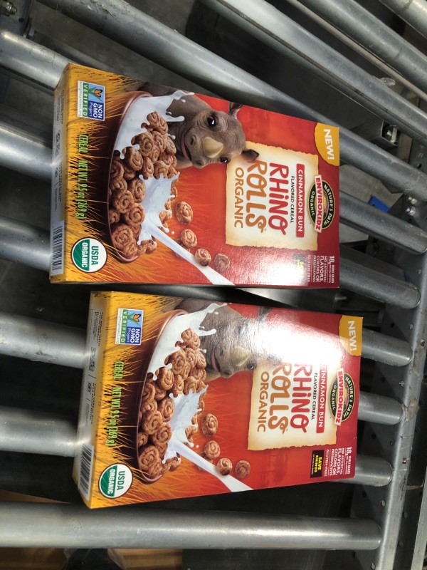 Photo 2 of ***2 PACK*** EnviroKidz Rhino Rolls Organic Cinnamon Bun Cereal,9.5 Ounce,Gluten Free,Non-GMO,EnviroKidz by Nature's Path Rhino Rolls Cinnamon Bun 9.5 Ounce