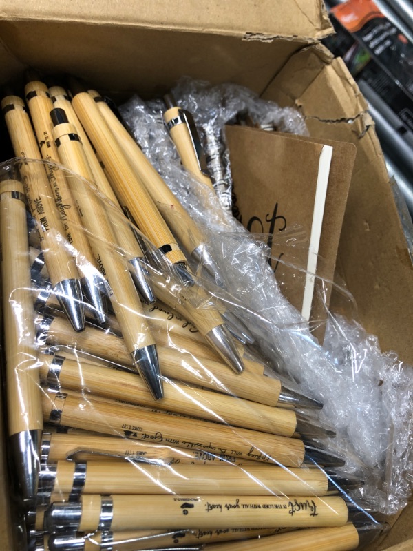 Photo 1 of 80 Pcs Christian Gift Bulk Set Include Spiral Notebook Bible Ballpoint Pen Bible Notes Notebook Inspirational Bamboo Pens Church Gifts in Bulk for Christian Party School Church Prayers