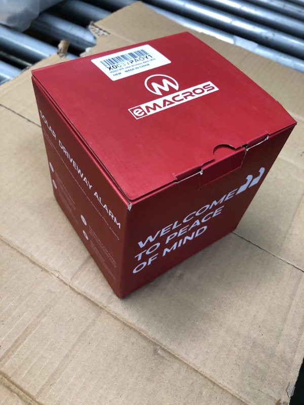 Photo 1 of eMACROS Pro 3 Driveway Alarm with Phone App-1/2 Mile Long Range Solar Wireless Driveway Alarm,Outdoor Driveway Alarms Wireless Outside Weatherproof Motion Sensor & Detector 1receiver and 1sensor