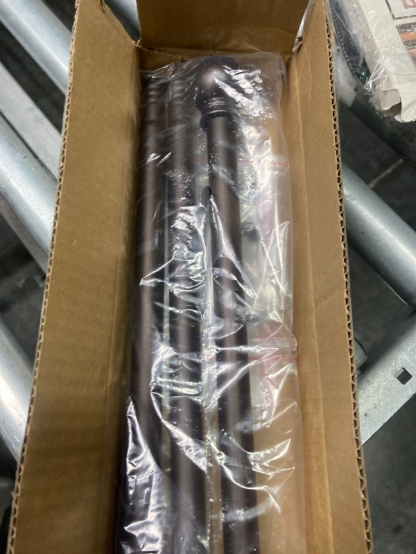 Photo 1 of ****USED*** Curtain Rods for Windows 66 to 120, 1 Inch Curtain Rod, Heavy Duty Drapery Rods with Adjustable Curtain Rods, Outdoor Curtain Rod with Ball Finials, Room Divider Curtain Rod, 32"-120",Antique Bronze