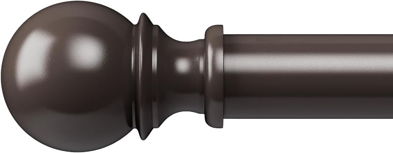 Photo 1 of ****USED*** Curtain Rods for Windows 66 to 120, 1 Inch Curtain Rod, Heavy Duty Drapery Rods with Adjustable Curtain Rods, Outdoor Curtain Rod with Ball Finials, Room Divider Curtain Rod, 32"-120",Antique Bronze