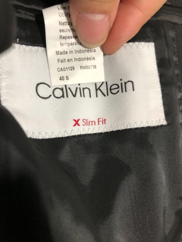 Photo 4 of ****USED** Calvin Klein Men's  XSlim Fit Suit Separates 40 Short Suit Jacket Black