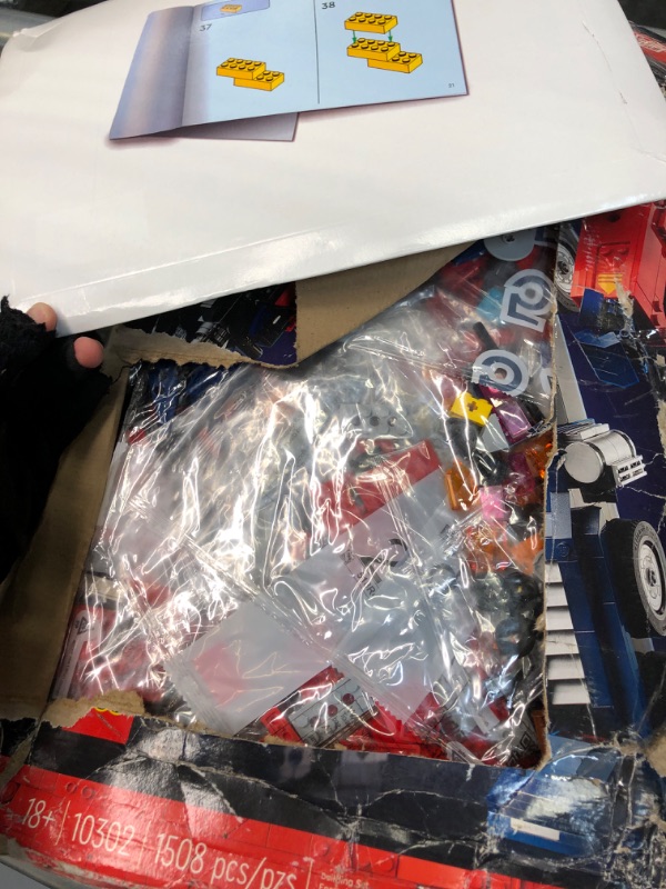 Photo 3 of ****USED***FOR PARTS ONLY***SOLD AS IS NO RETURNS***ALL SALES ARE FINAL*** LEGO Icons Optimus Prime 10302 Transformers Figure Set, Collectible Transforming 2-in-1 Robot and Truck Model Building Kit for Adults, Perfect for Display or Play Standard Packagin