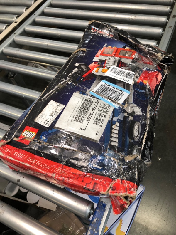 Photo 2 of ****USED***FOR PARTS ONLY***SOLD AS IS NO RETURNS***ALL SALES ARE FINAL*** LEGO Icons Optimus Prime 10302 Transformers Figure Set, Collectible Transforming 2-in-1 Robot and Truck Model Building Kit for Adults, Perfect for Display or Play Standard Packagin