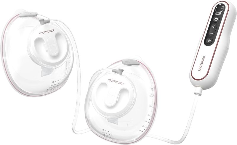 Photo 2 of ****USED***MISSING CHARGING CORD 
****Momcozy Hands Free Breast Pump, Potent Wearable Pump with Low Noise Painless, Portable