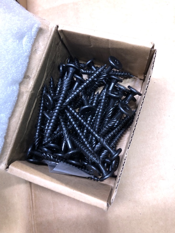 Photo 3 of 2-7/8 Inch Heavy-Duty Outdoor Wood Screws Assortment Fastener Kit, 50Pcs Star Drive Deck Screws, Rust Resistant Timber Screws for Timber/Log/Landscaping Wood (#14 x 2-7/8" Black? 2-7/8 Inch Black 50