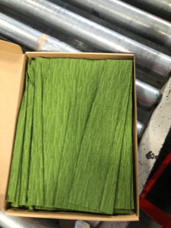 Photo 3 of ****USED*** MECCANIXITY Crepe Paper Roll Decoration 7.5ft Long 20 Inch Wide for Party, Wedding, Light Green