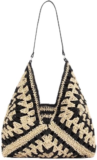 Photo 1 of  Hobo Bags for Women Vintage Shoulder Bag Everything Tote Bag Designer Beach Bag Holiday Work Everyday Summer