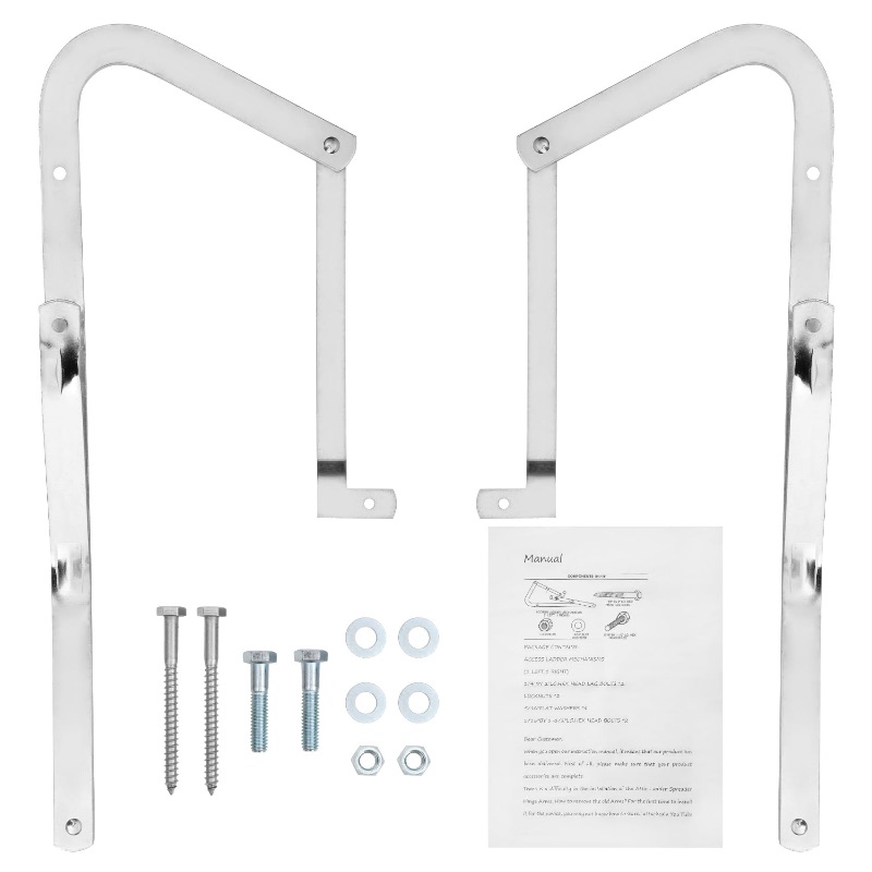 Photo 1 of 55-1 Attic Ladder Spreader Hinge Arms Compatible with Werner Models Mk 1 Thru Mk 3, A2208 A2210 A2508 A2510 W2208 W2210 W2508 W2510 WH2208 WH2210 WH2508 WH2510 WH3008 WH3010, MFG 2006 and Older